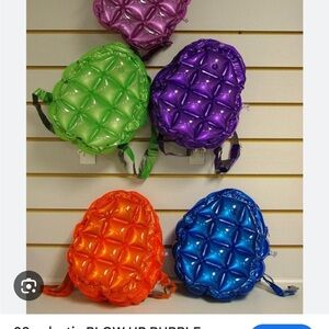 Colorful Bubble Kids Green Backpack